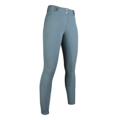Calças de desporto cinza-azul com zonas antiderrapantes