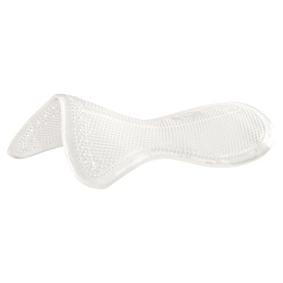 Suporte ergonómico branco texturizado perfurado em forma curva