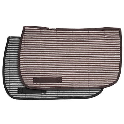 Duas mantas para cavalo riscada, uma castanha e outra cinzenta