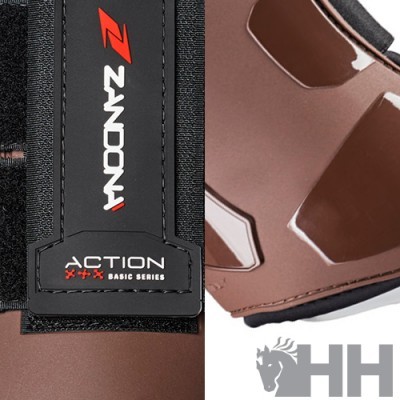 Proteção castanha e preta com etiqueta ZANDONA ACTION BASIC SERIES