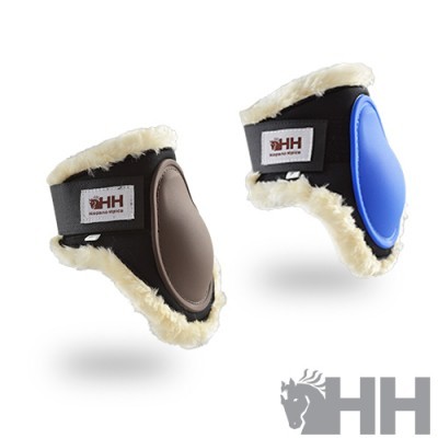 Conjunto de proteção para animais com almofadas azul e castanho e forro branco