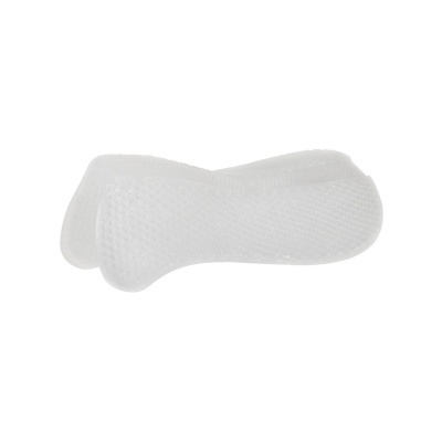 Par de meias brancas de malha fina com padrão texturizado