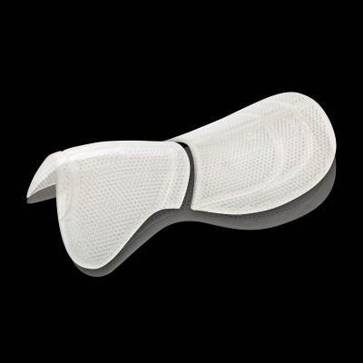 Palete de proteção branca com textura de pontos e linhas sobre fundo preto