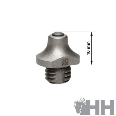 parafuso metálico cinza com rosca e topo arredondado