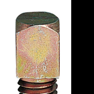 Parafuso de metal hexagonal com rosca escura