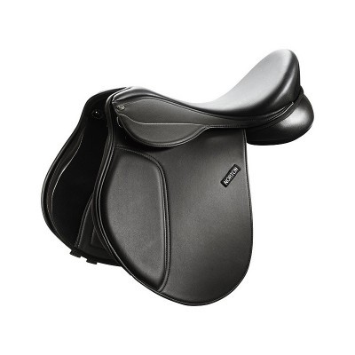 Sela de equitação preta com etiqueta BURTON