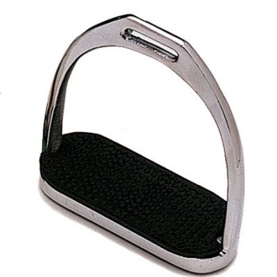 Estribo metálico com apoio preto texturizado