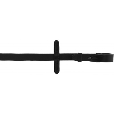 Cinto preto com fivela preta e passador