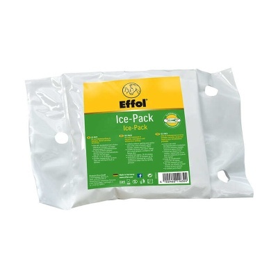Pacote de gelo Effol Ice-Pack com rótulo amarelo e verde em embalagem plástica