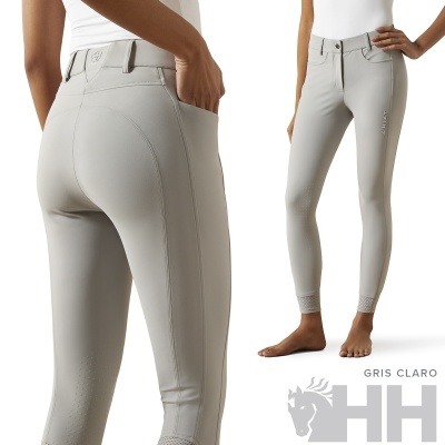 Calças cinza claro com bolsos e logótipo ARIAT