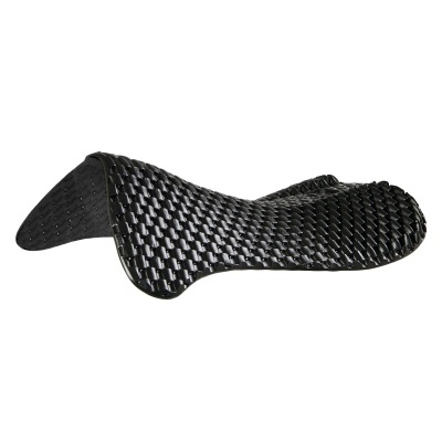 Produto antifrizo preto com textura entrelaçada para equitação