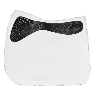 Sela para cavalo branca com reforço preto antiderrapante