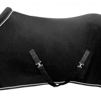 Manta para cavalo preta com bordas brancas e número 89 branco