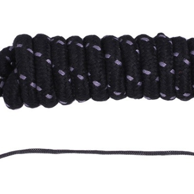 Corda preta para cão com gancho metálico