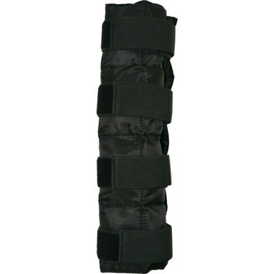 Protector de membro preto com tiras de velcro para cavalo