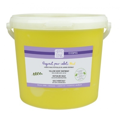 Balde branco de pomada para cascos de cavalo Hippo Tonic Essentiel