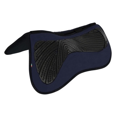 Sela para cavalo azul com suporte preto texturado