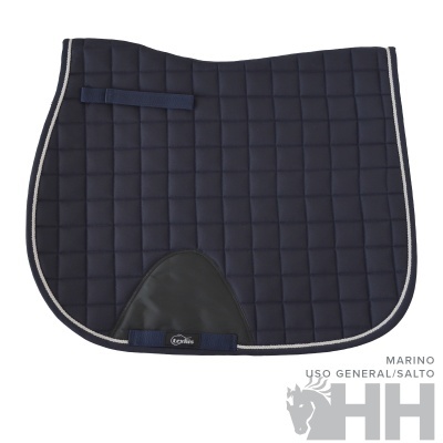 Mantilha para cavalo marinho acolchoada com bordas e reforço em couro