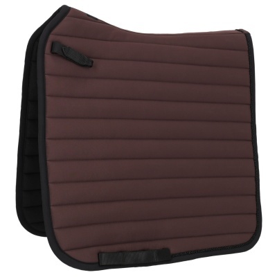 Manta para sela de cavalo castanha escura com bordas pretas