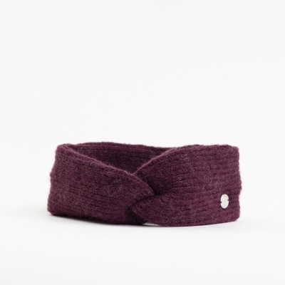 Faixa de cabelo castanho-escuro com nó frontal