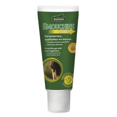 Tubo verde com gel protetor para cavalos da marca Ravene