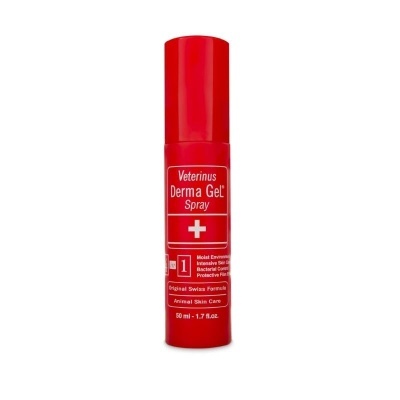 Spray vermelho Veterinus Derma Gel para pele animal