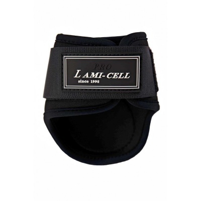 Protetor preto LAMI-CELL com etiqueta frontal e velcro