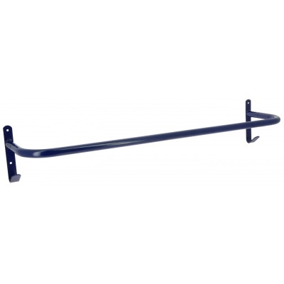 Bengaleiro azul escuro de metal com suporte de parede