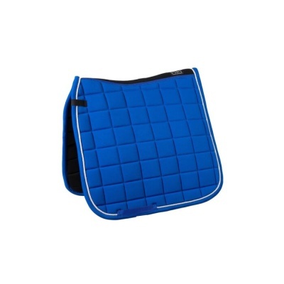 Tampo azul para sela de cavalo acolchoado com bordas brancas