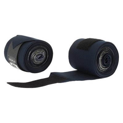 Par de bandagens elásticas azuis com fechos de velcro pretos