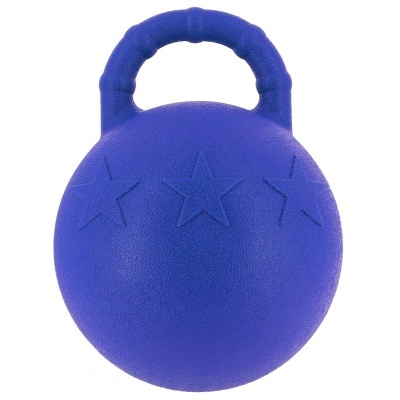 Kettlebell azul com estrelas em relevo