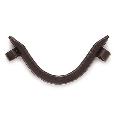 Alça de pega castanho escuro em sintético com suportes laterais