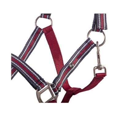 Cinta ajustável listrada com acessórios metálicos