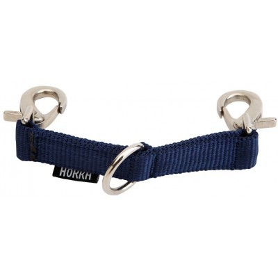 Extensor para trela de cão azul escuro com fechos metálicos