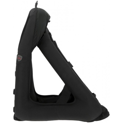 Equipamento de flutuação preto triangular com janela transparente