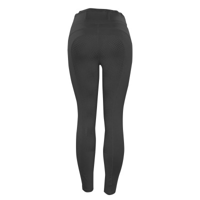 Leggings pretas com padrão perfurado na parte traseira