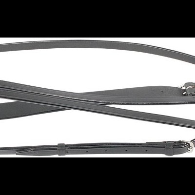 Correia de couro sintético castanho escuro com fivela prateada