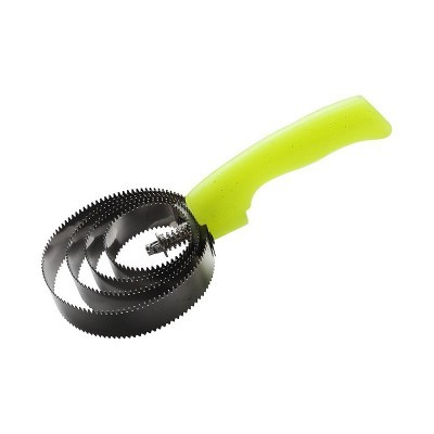 Escova de limpeza com lâminas em espiral e cabo verde claro