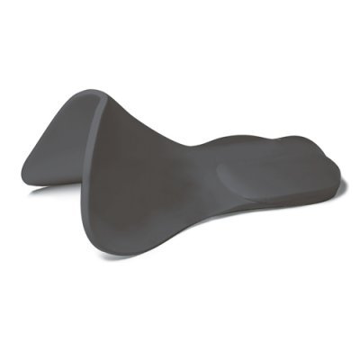 Suporte ergonómico cinza escuro com superfície lisa