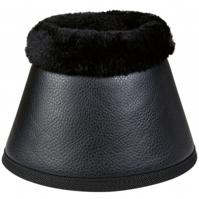 Sino anti-choque preto com acabamento em pelo e base antiderrapante