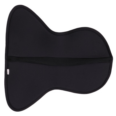 Tapete para sela de cavalo preto com faixa em rede