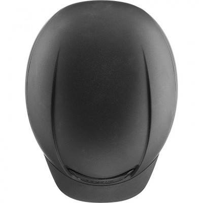 Capacete rígido preto fosco aerodinâmico com aba curta