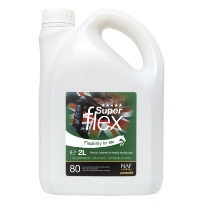 Recipiente branco de plástico com etiqueta Super Flex 2L