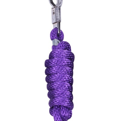 Corda roxa com mosquetão metálico prateado