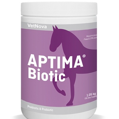 Frasco de suplemento para cavalos Aptima Biotic da VetNova