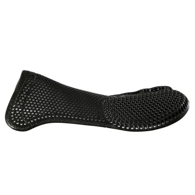 Palmilha preta perfurada em material sintético
