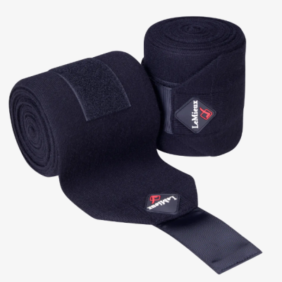 Bandagens elásticas pretas Lami-Cell com fecho velcro