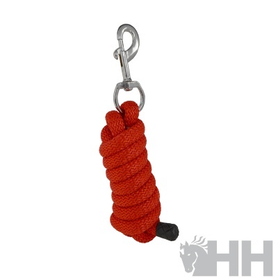 Corda têxtil laranja com mosquetão prateado