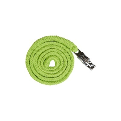 Corda verde trançada com conector metálico prateado