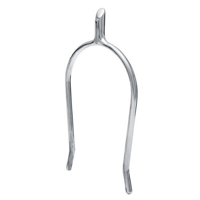 Espora metálica cromada para equitação